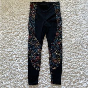 LuluLemon full-length flower leggings